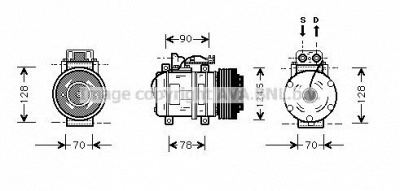 AVA QUALITY COOLING msk052 -  Компрессор, кондиционер